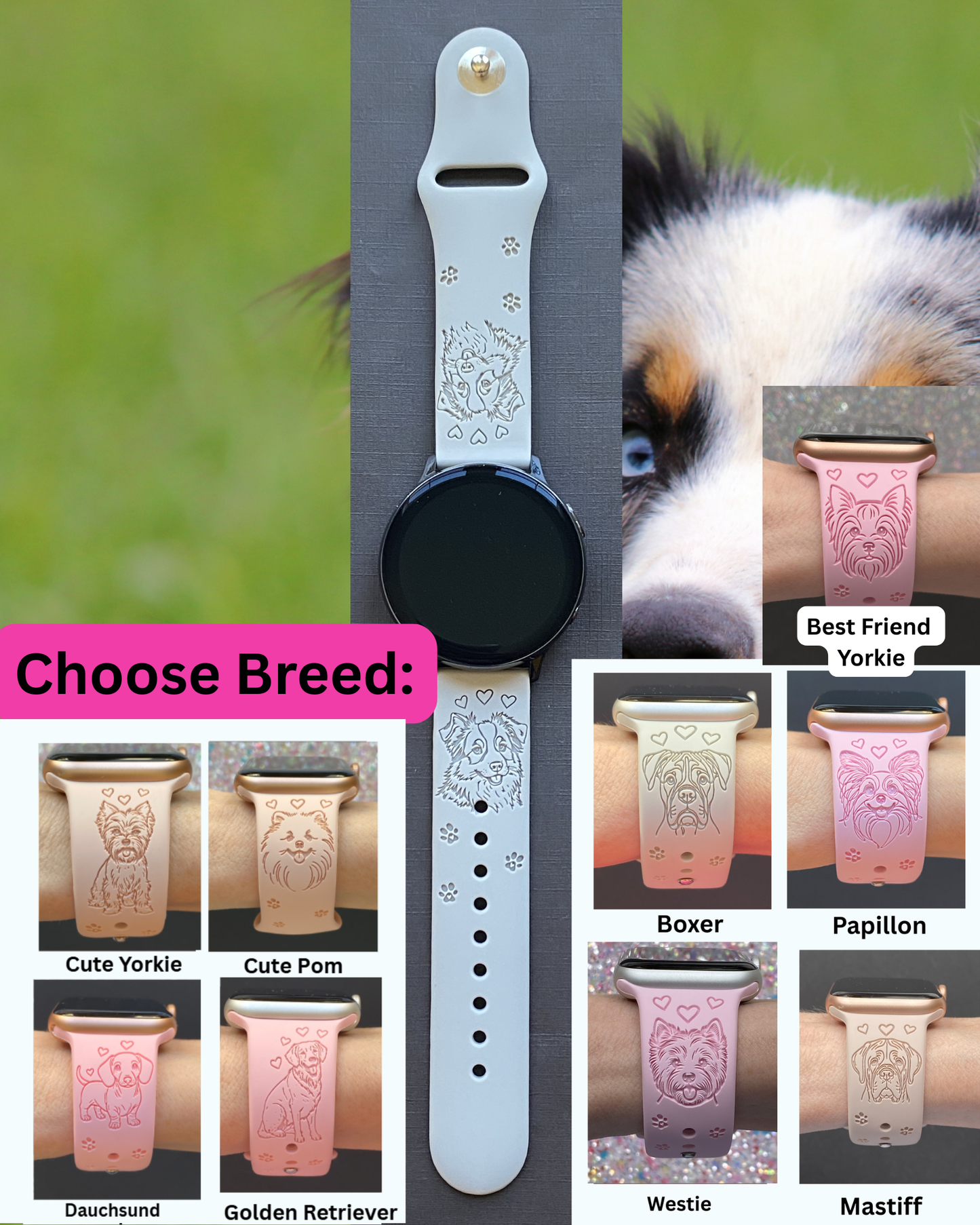 Dog Breed (#4) 20mm Samsung Galaxy Watch Band