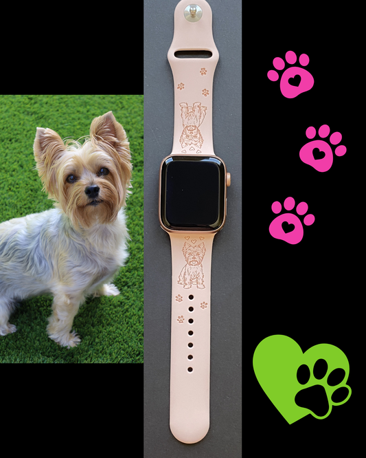 Cute Yorkie Watch Band For Apple Watch