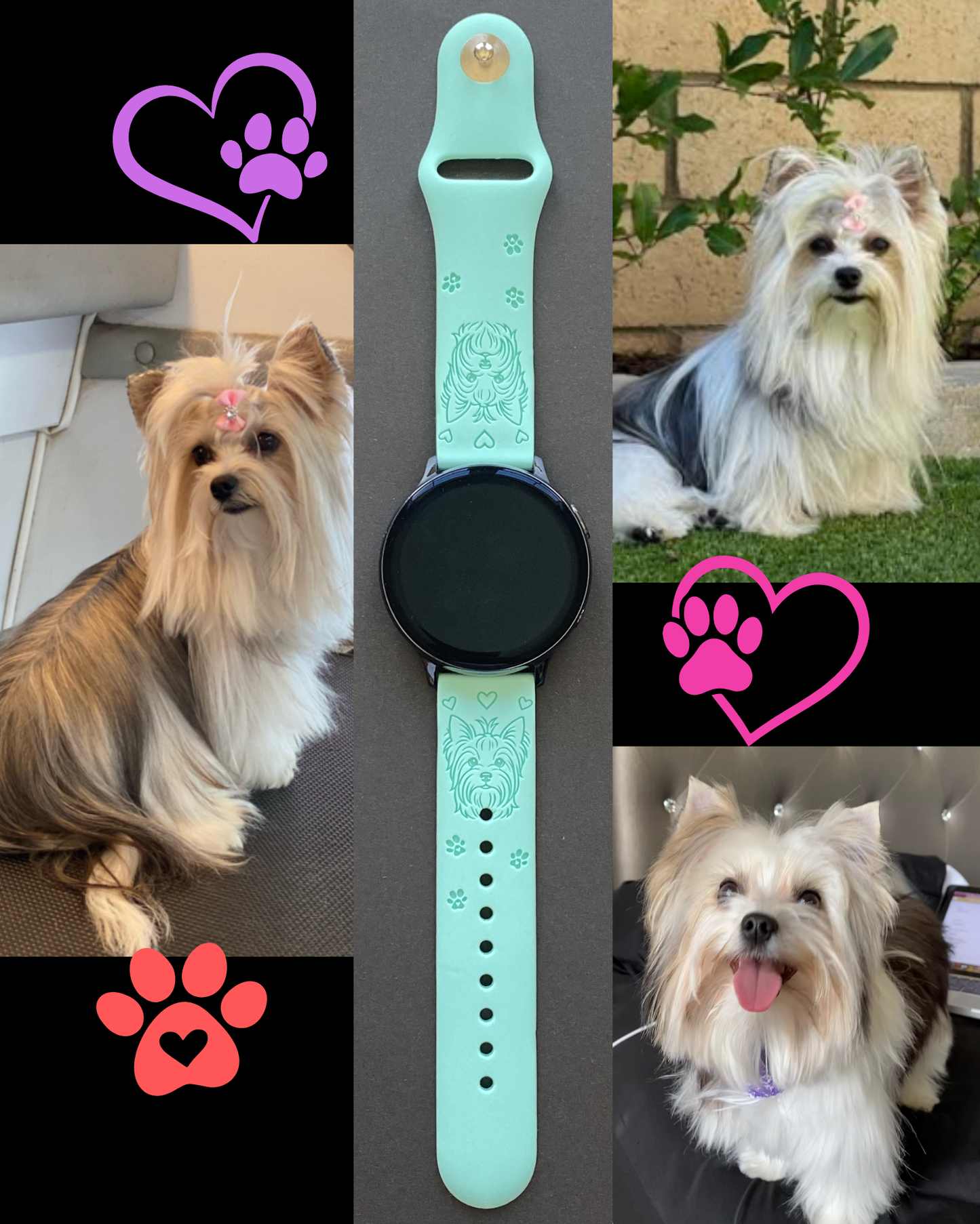 My Yorkie Dog Samsung Galaxy Watch Band