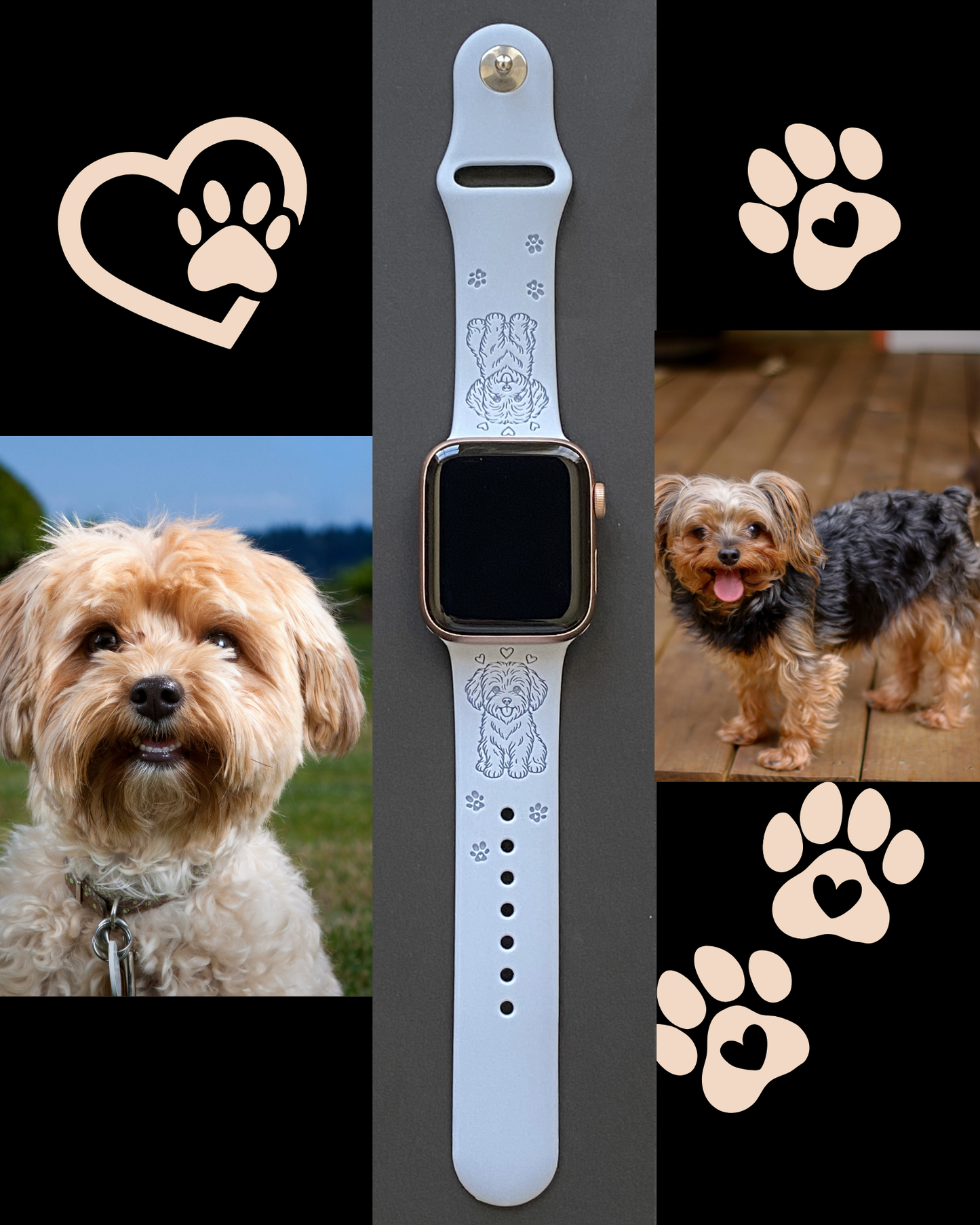 Yorkiepoo Dog Watch Band For Apple Watch