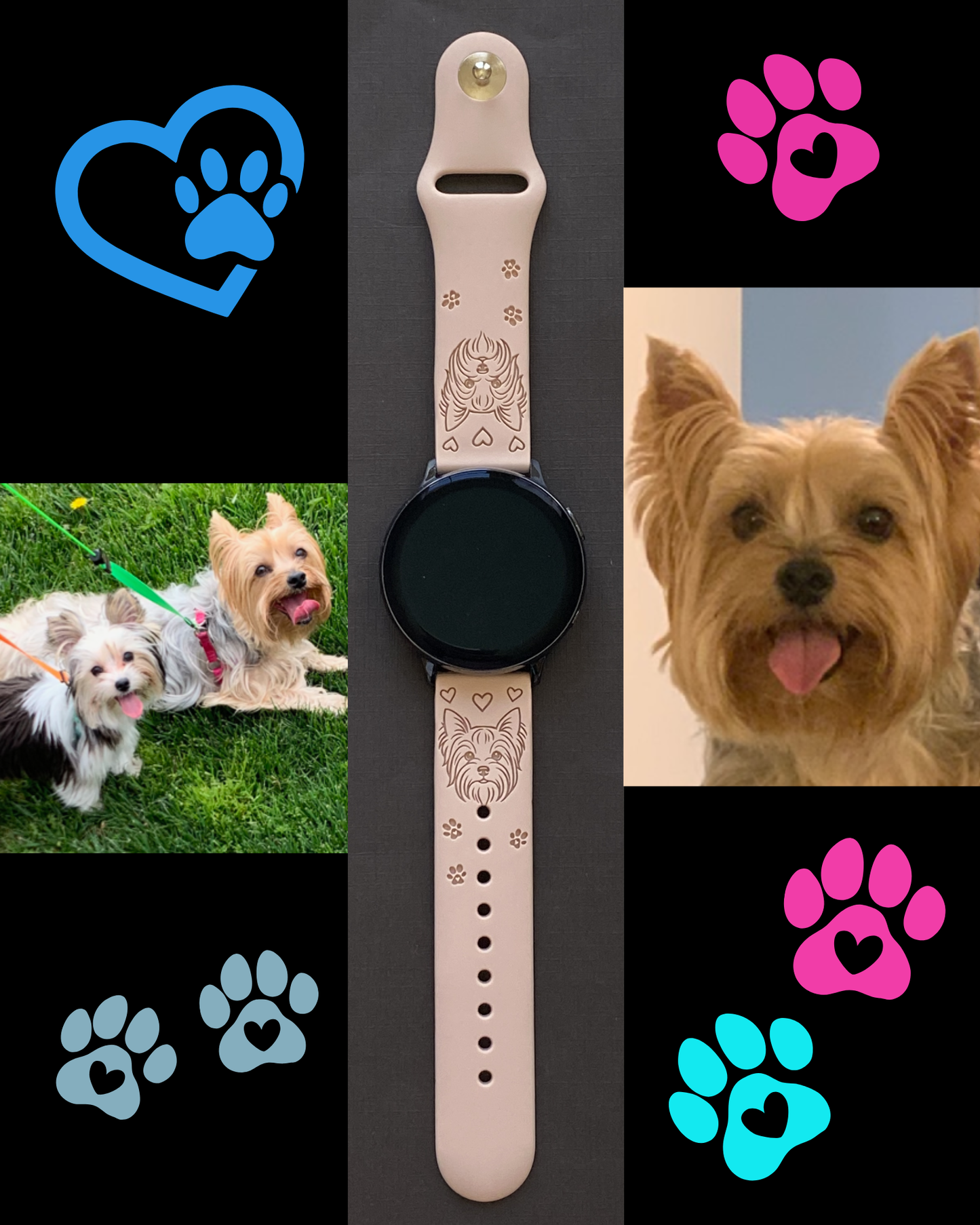My Yorkie Dog 20mm Samsung Galaxy Watch Band