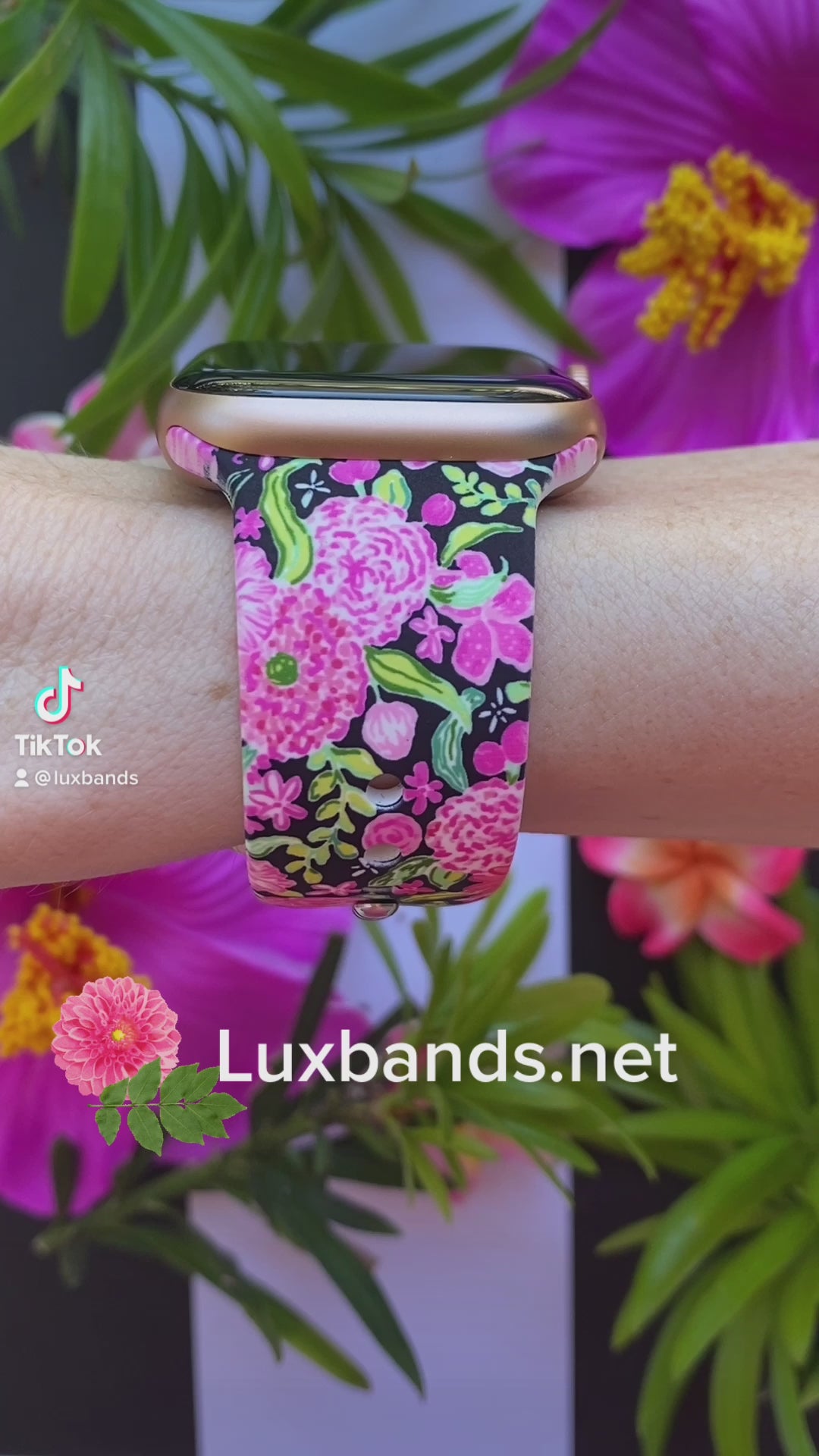 Summer Blooms Apple Watch Silicone Band – Lux Bands Shop