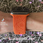 Orange Spider Web Apple Watch Band