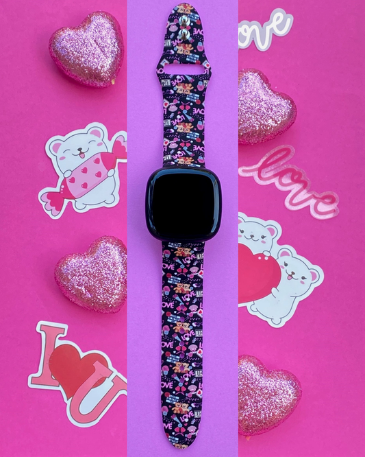 Valentine Bears Fitbit Versa 3/Versa 4/Sense/Sense 2 Watch Band