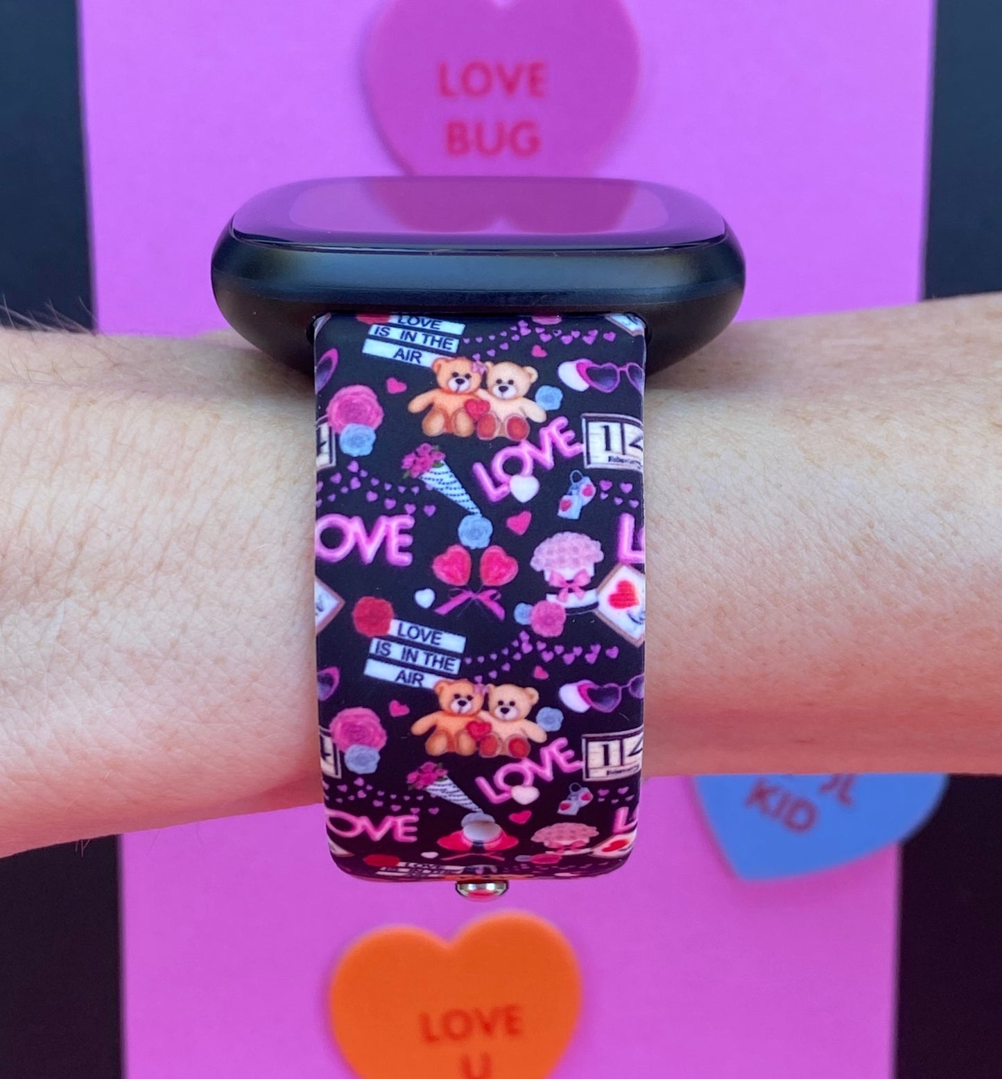 Valentine Bears Fitbit Versa 3/Versa 4/Sense/Sense 2 Watch Band