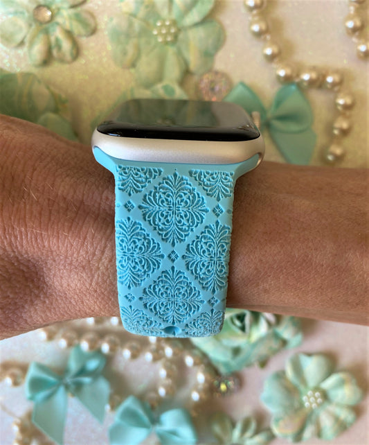Blue Lace Apple Watch Band