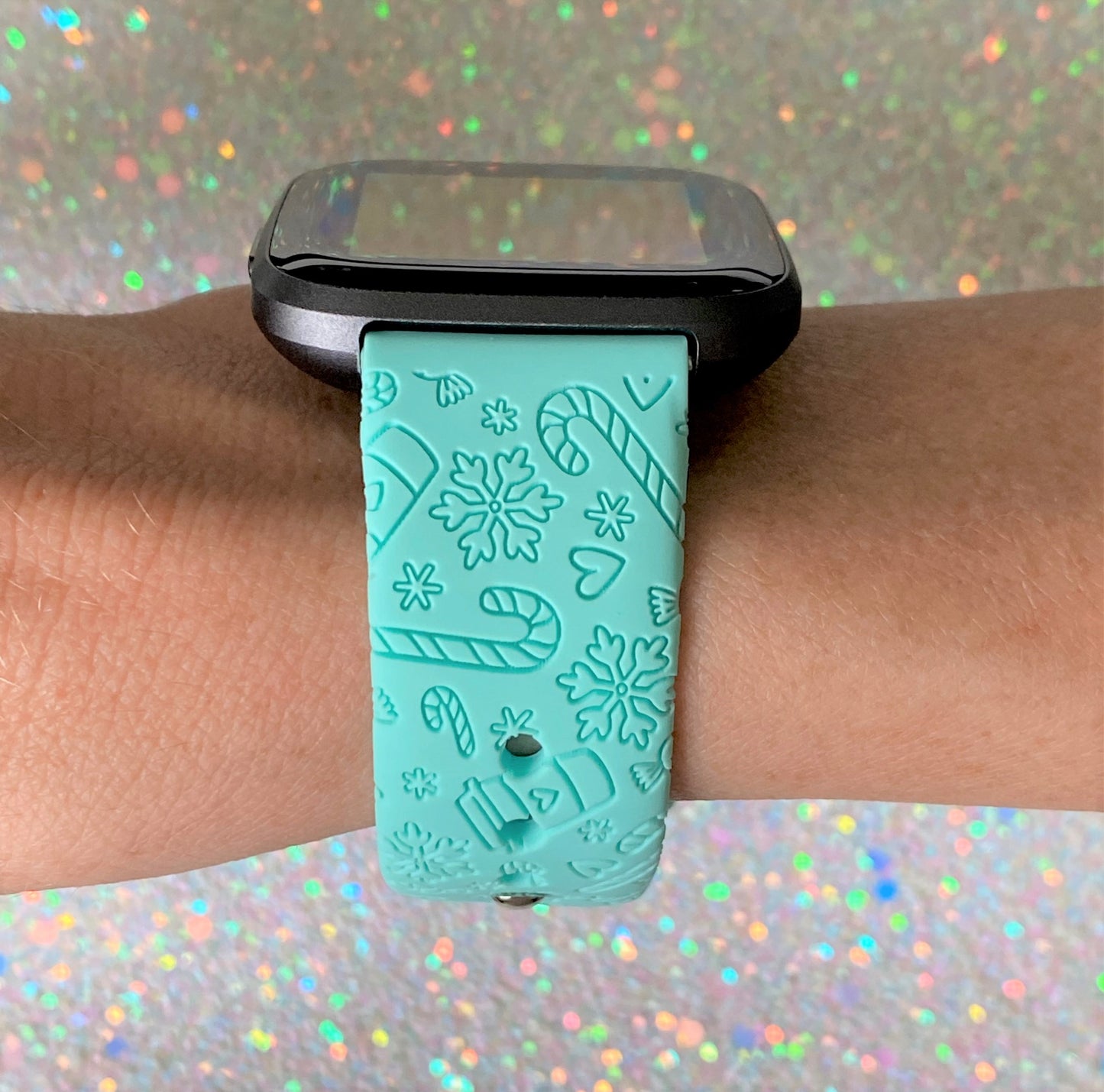 Candy Cane Fitbit Versa 1/2 Watch Band