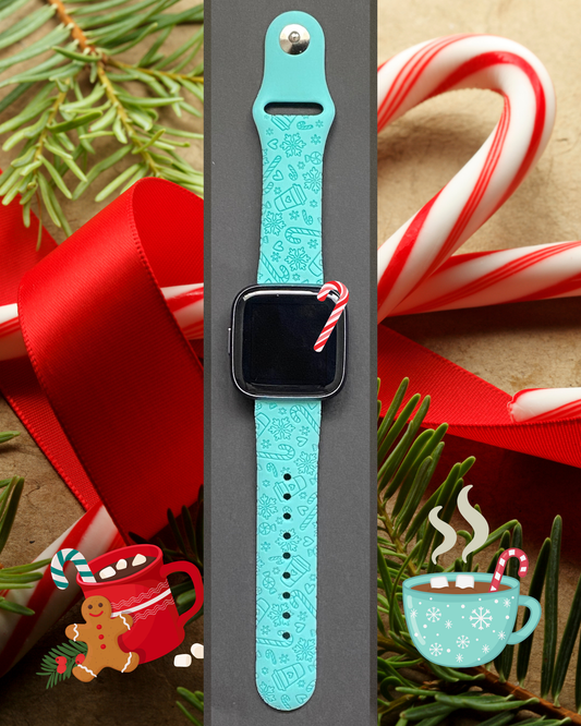 Candy Cane Fitbit Versa 1/2 Watch Band