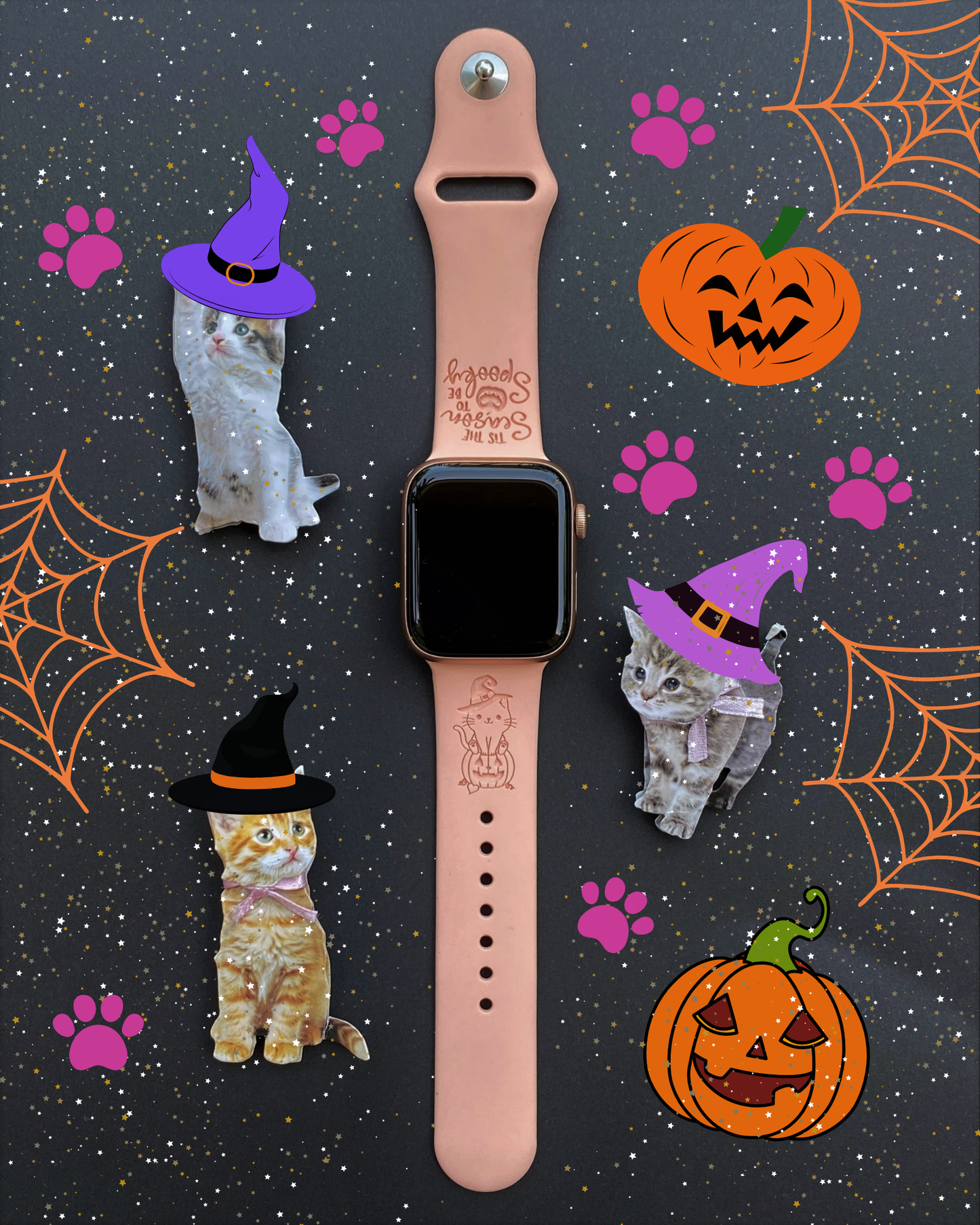 Halloween Cat Apple Watch Band