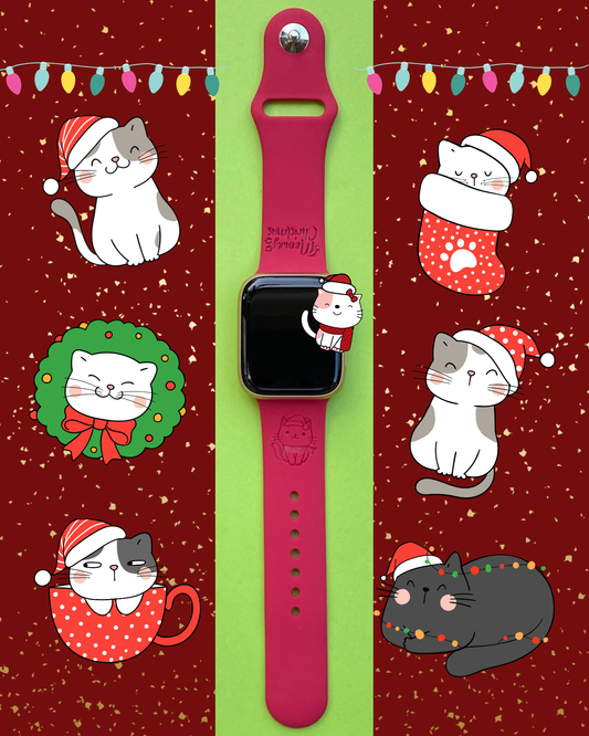 Christmas Cat Apple Watch Band