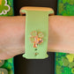 Green Band and Clover Charm Apple Watch Band