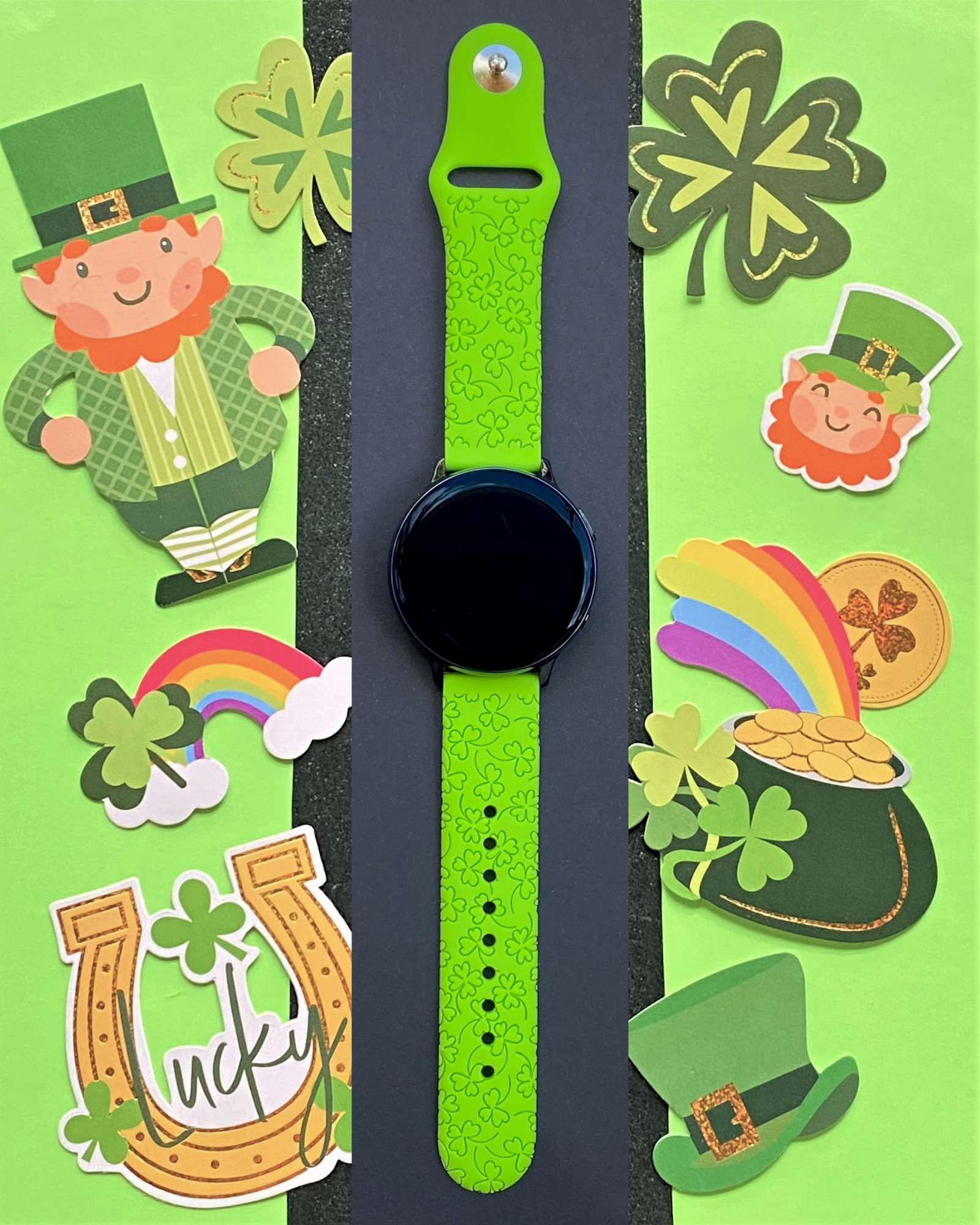 Best Buy: Apple Watch Series 7 (GPS) 41mm Aluminum Case with Clover Sport  Band Green MKN03LL/A