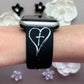 Cross and Verse Black Apple Watch Band