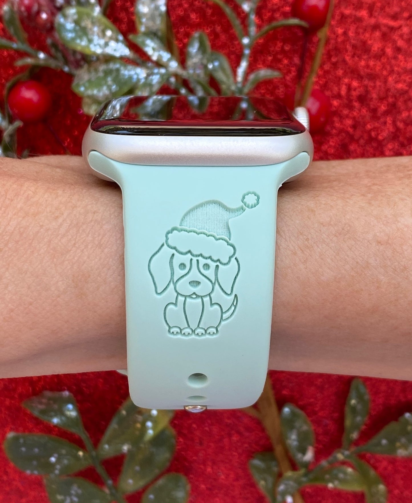 Cute Christmas Dog Apple Watch Band