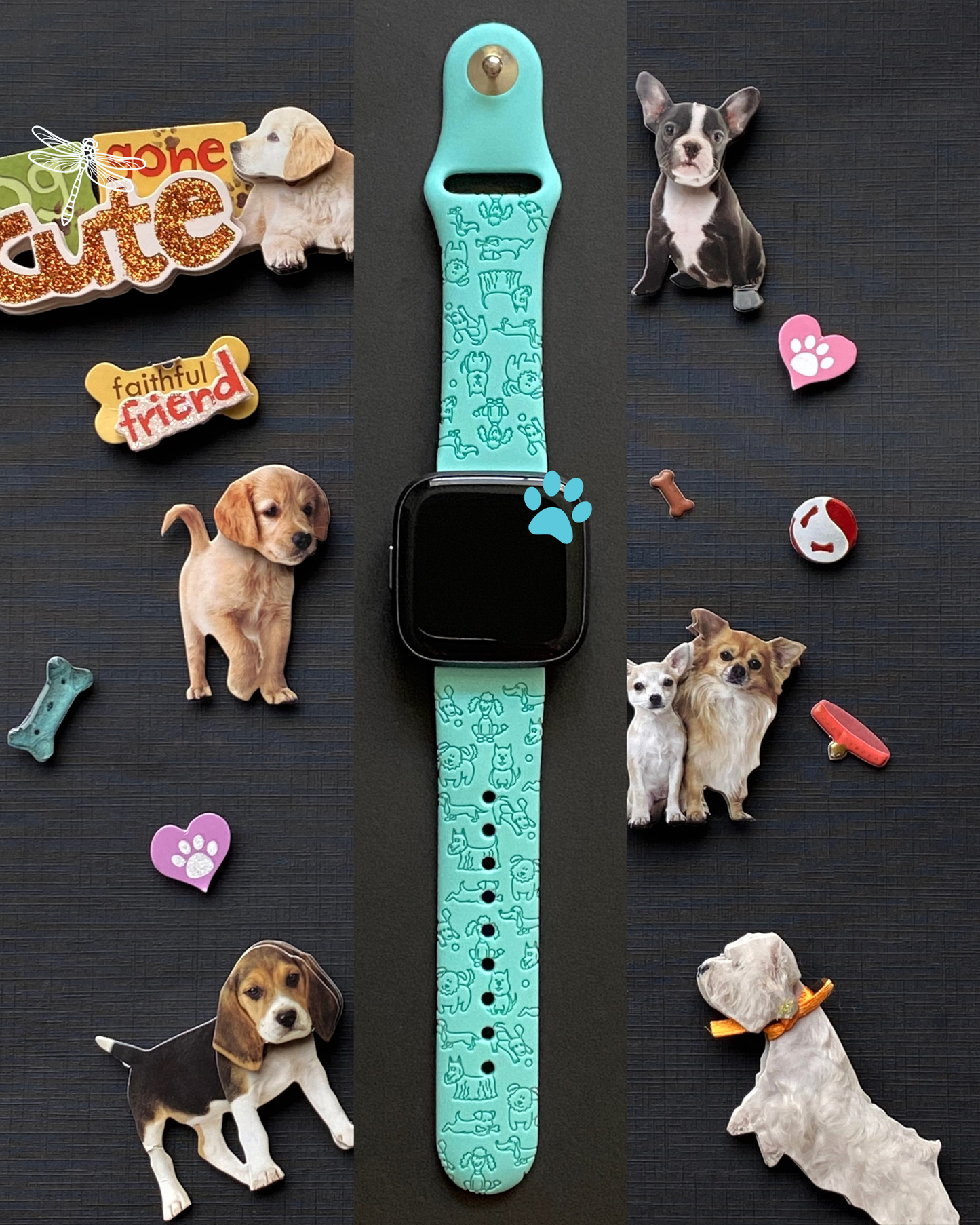 Dogs Fitbit Versa 1/2 Watch Band