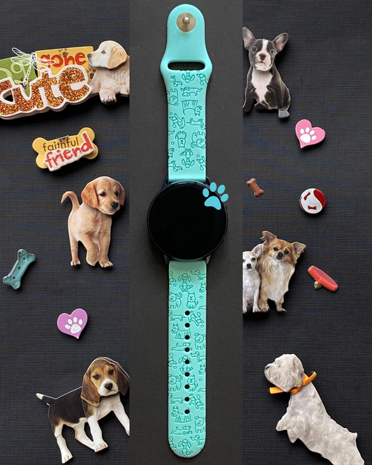 Dogs 20mm Samsung Galaxy Watch Band