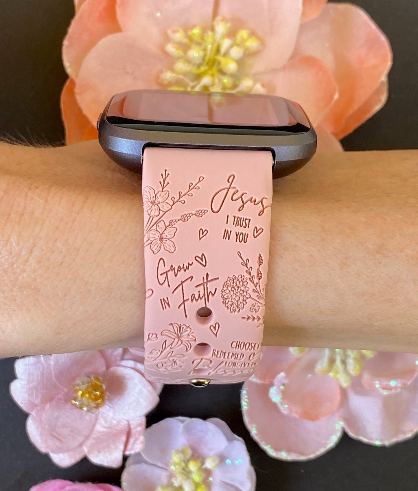 Faith Floral Fitbit Versa 1/2 Watch Band
