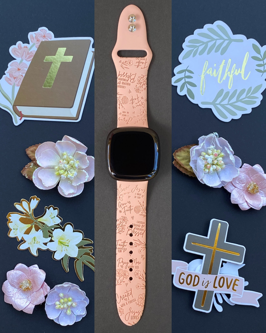 Faith Floral Fitbit Versa 3/Versa 4/Sense/Sense 2 Watch Band