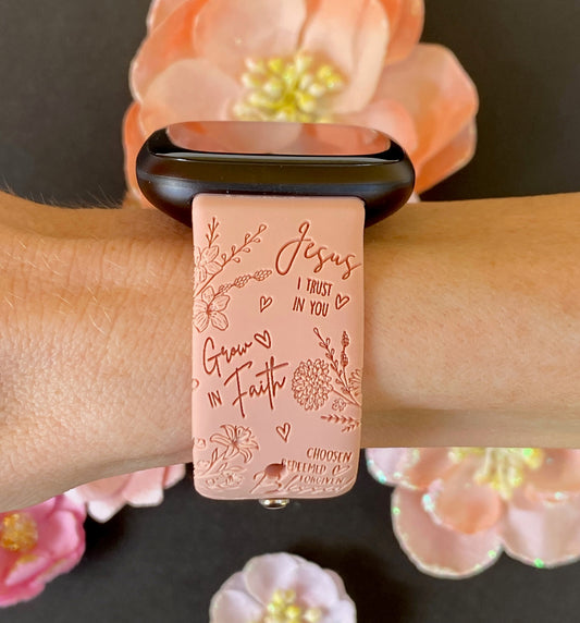 Faith Floral Fitbit Versa 3/Versa 4/Sense/Sense 2 Watch Band