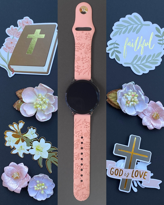 Faith Floral 20mm Samsung Galaxy Watch Band