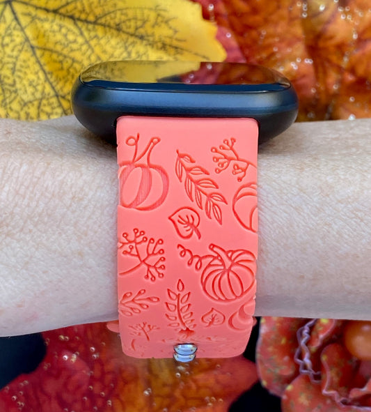 Autumn Pumpkins Fitbit Versa 3/Versa 4/Sense/Sense 2 Watch Band