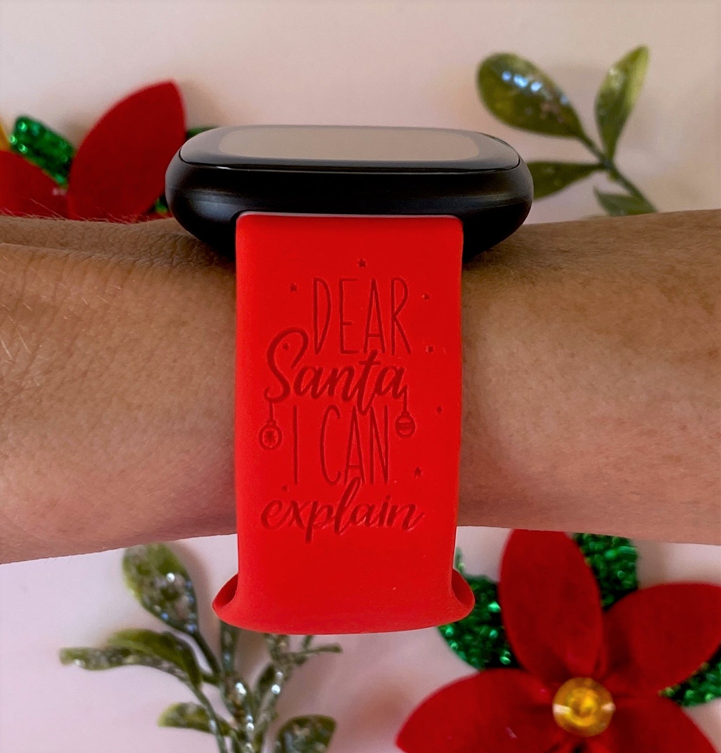 Dear Santa Fitbit Versa 3/Versa 4/Sense/Sense 2 Watch Band