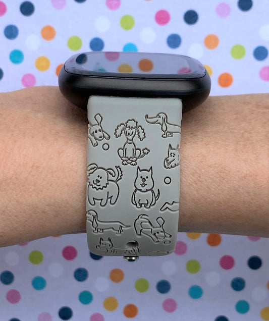 Dogs Fitbit Versa 3/Versa 4/Sense/Sense 2 Watch Band