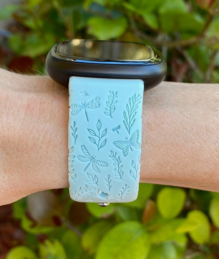 Dragonfly and Butterflies Fitbit Versa 3/Versa 4/Sense/Sense 2 Watch Band