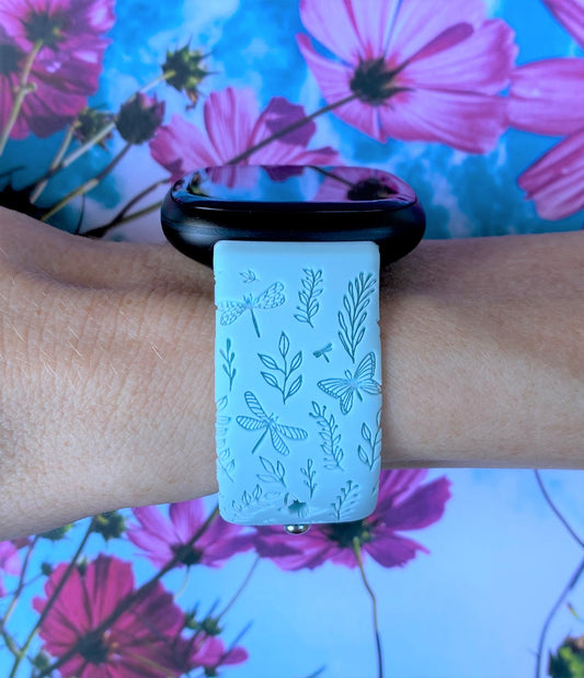 Dragonfly and Butterflies Fitbit Versa 3/Versa 4/Sense/Sense 2 Watch Band