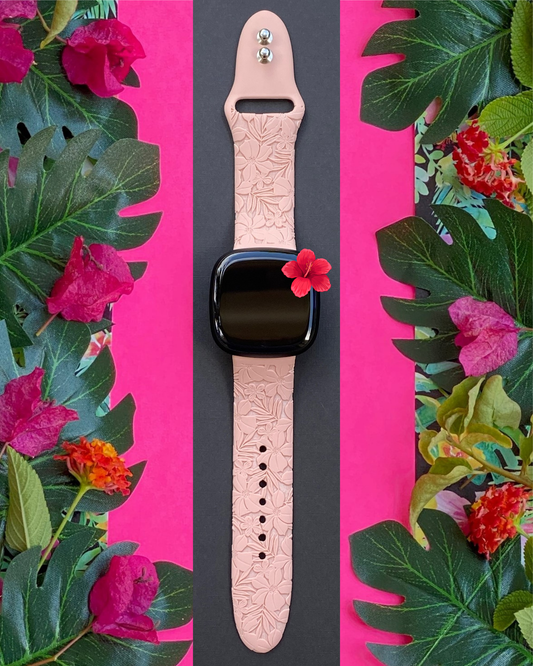 Hibiscus Fitbit Versa 3/Versa 4/Sense/Sense 2 Watch Band