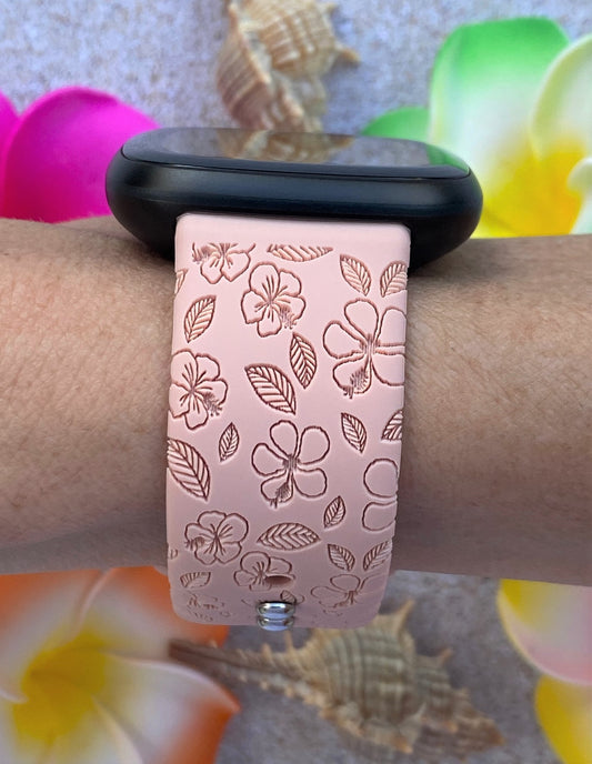 Hibiscus Fitbit Versa 3/Versa 4/Sense/Sense 2 Watch Band