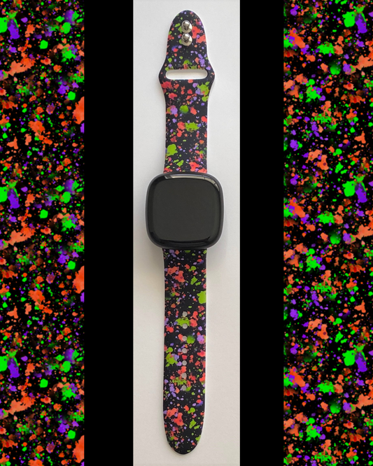 Neon Splatter Fitbit Versa 3/Versa 4/Sense/Sense 2 Watch Band