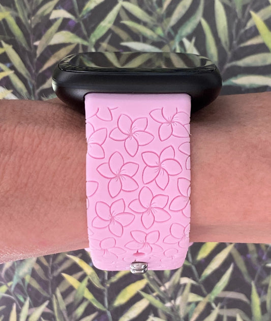 Plumeria Fitbit Versa 3/Versa 4/Sense/Sense 2 Watch Band