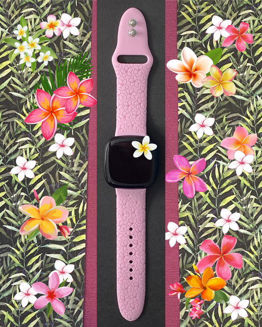 Plumeria Fitbit Versa 3/Versa 4/Sense/Sense 2 Watch Band