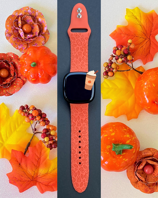 Pumpkin Spice Latte Fitbit Versa 3/Versa 4/Sense/Sense 2 Watch Band