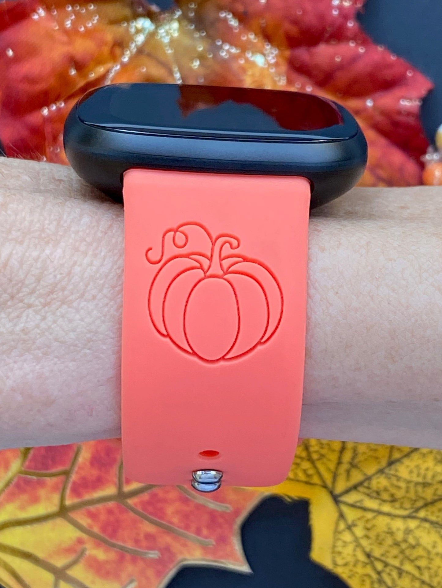 Pumpkin Spice Fitbit Versa 3/Versa 4/Sense/Sense 2 Watch Band