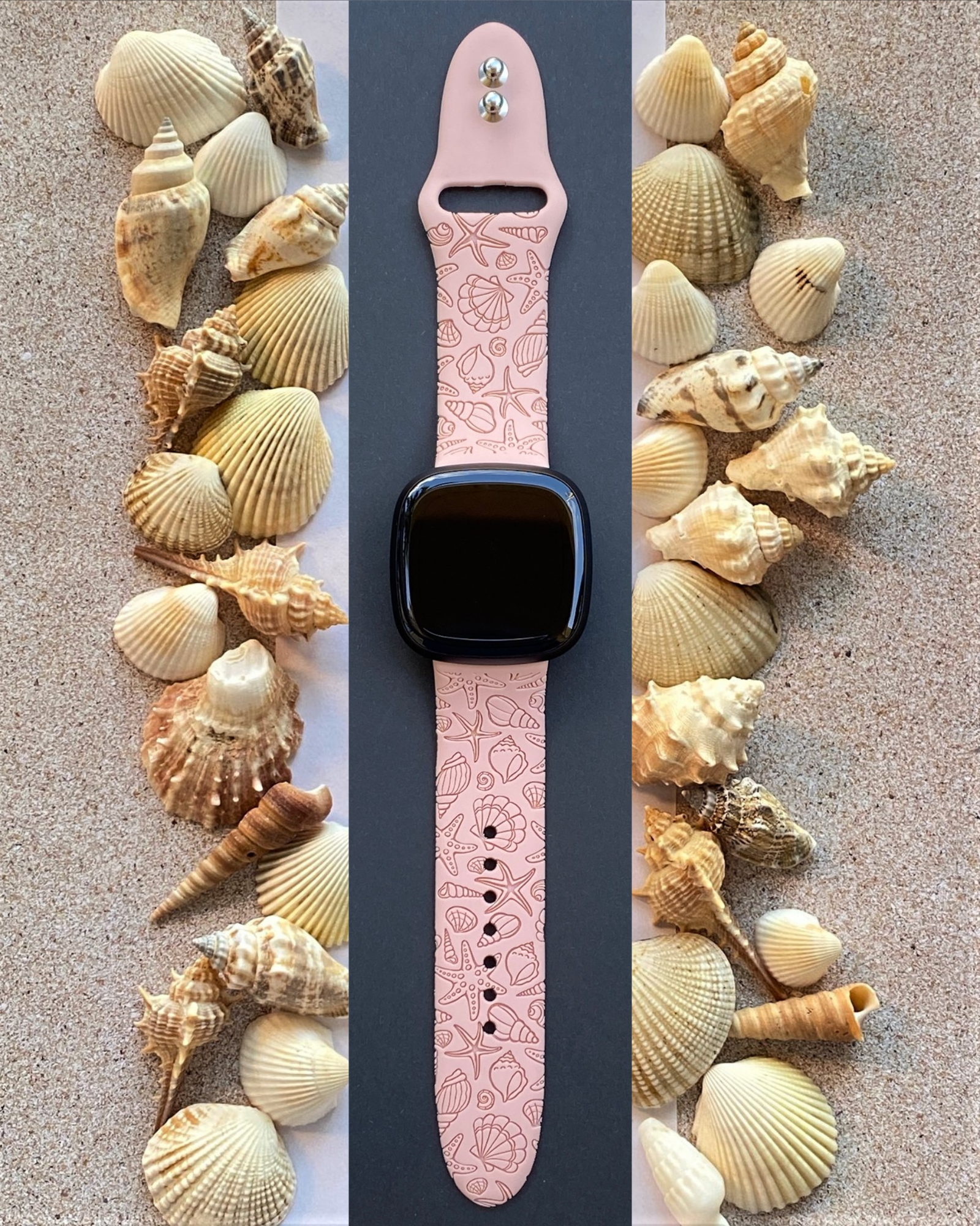 Seashell Fitbit Versa 3 Versa 4 Sense Sense 2 Watch Band Lux Bands Shop