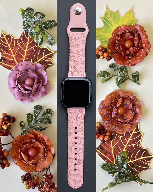 Autumn Pumpkin Fitbit Versa 1/2 Watch Band