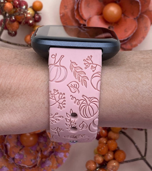 Autumn Pumpkin Fitbit Versa 1/2 Watch Band