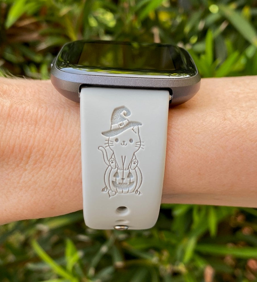 Halloween Cat Fitbit Versa 1/2 Watch Band
