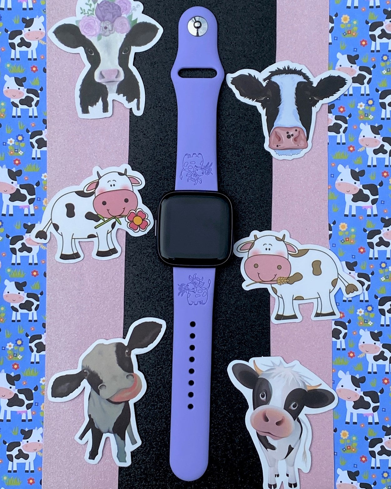 Cow Fitbit Versa 1/2 Watch Band