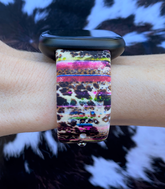 Western Cowhide Fitbit Versa 1/2 Watch Band