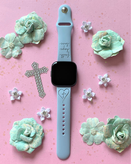 Faith Hope Love Fitbit Versa 1/2 Watch Band