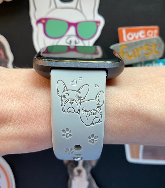 French Bulldog Fitbit Versa 1/2 Watch Band