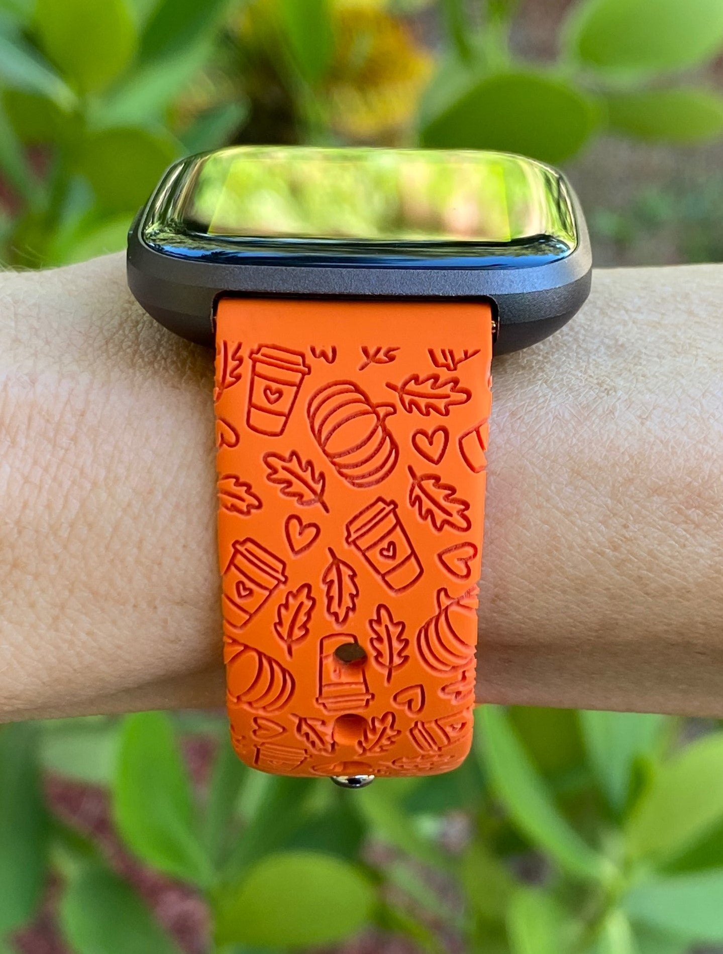 Pumpkin Spice Latte Fitbit Versa 1/2 Watch Band