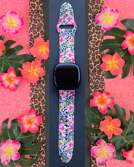 Tropical Leopard Fitbit Versa 3/Versa 4/Sense/Sense 2 Watch Band