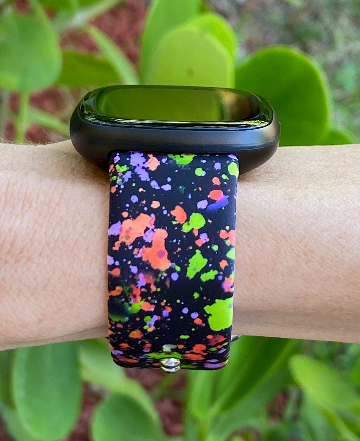 Neon Versa Neon Splatter Fitbit Versa 1/2 Watch Band – Lux Bands Shop