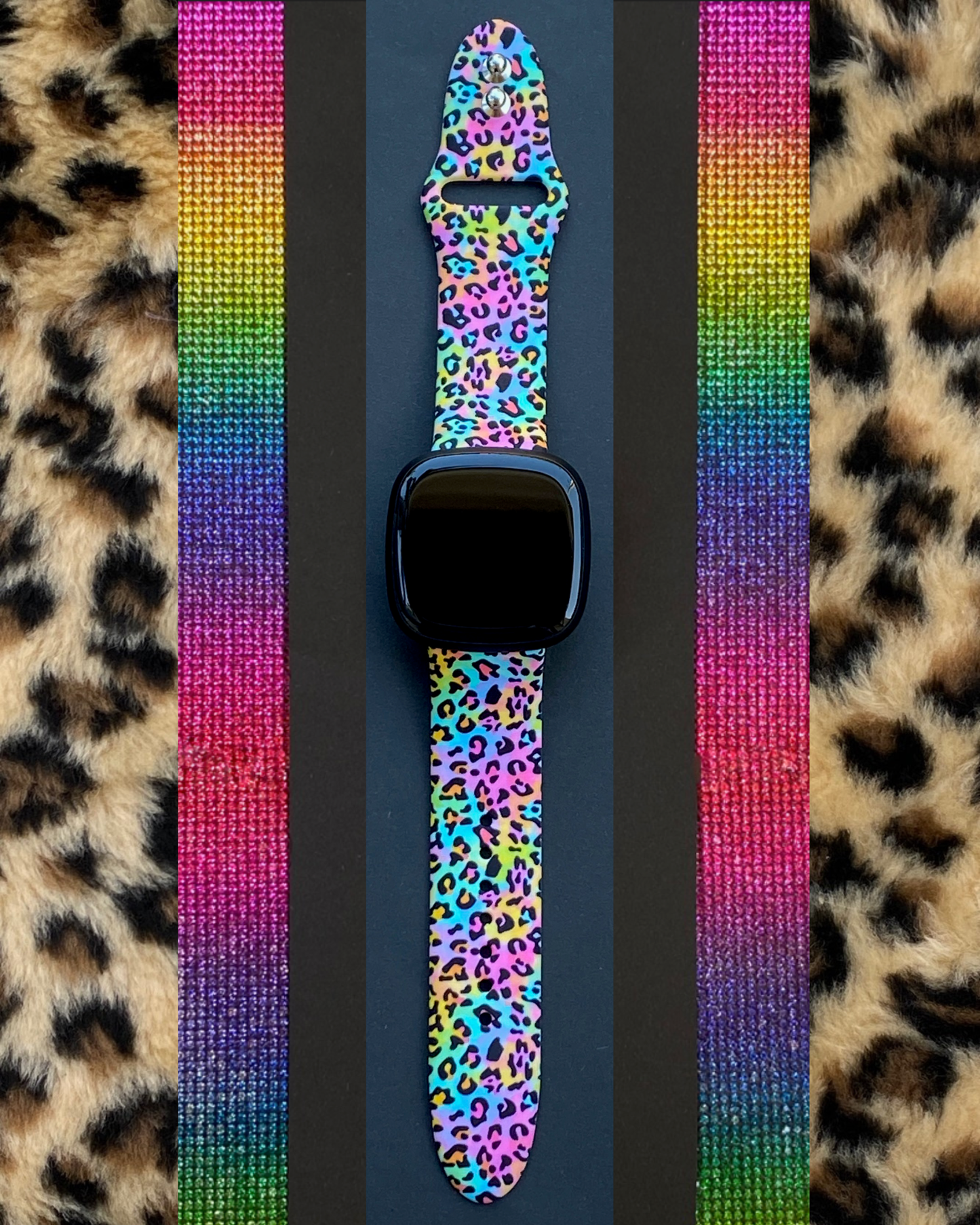 Leopard print fitbit discount versa 2 band