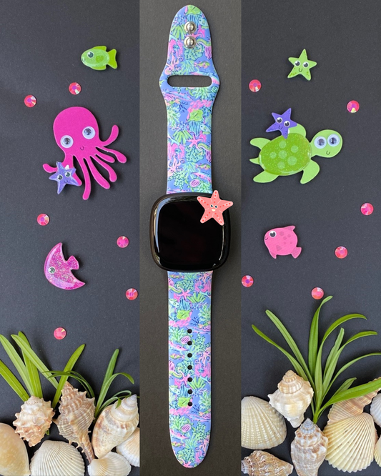 Ocean Life Fitbit Versa 3/Versa 4/Sense/Sense 2 Watch Band