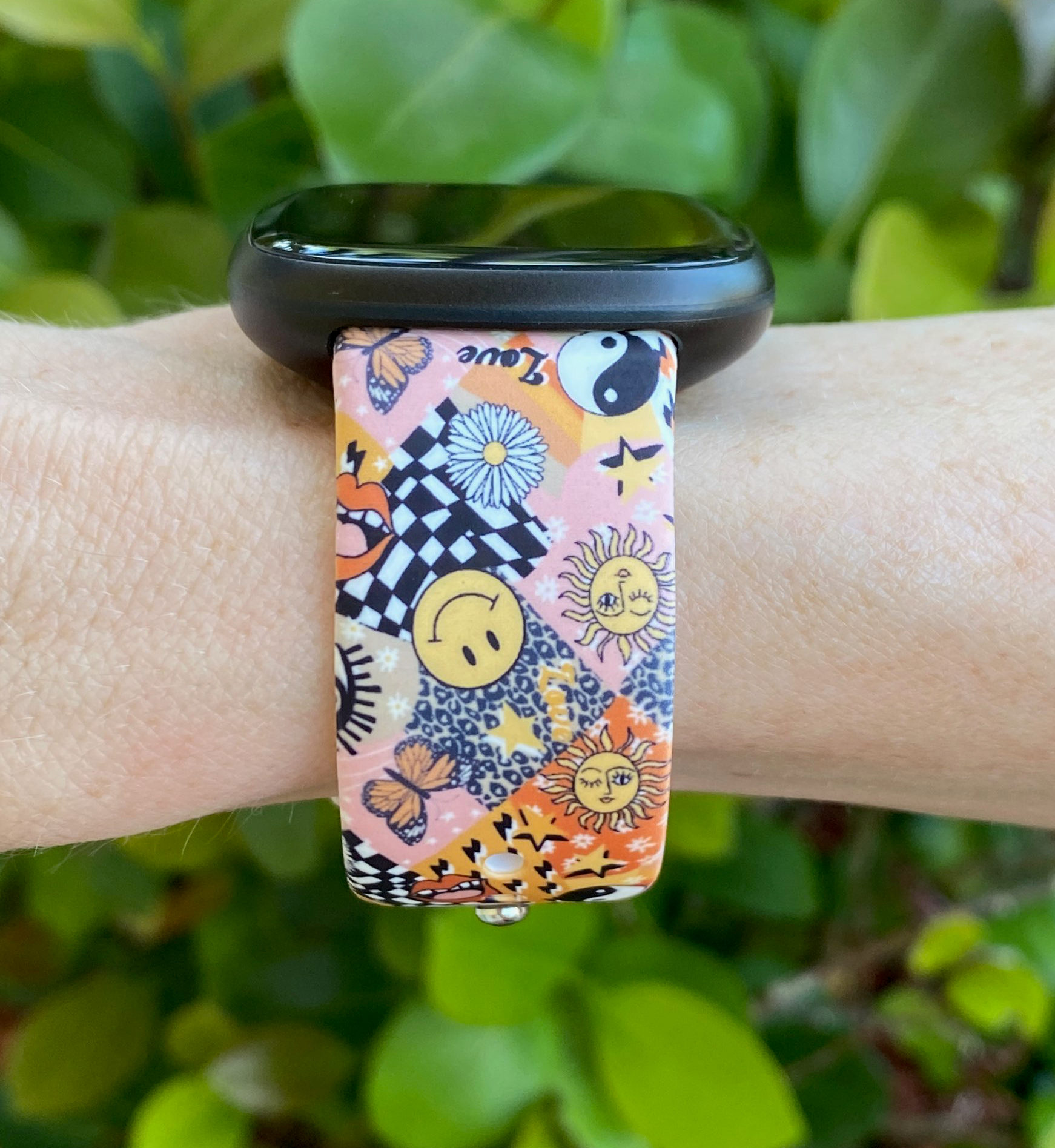 Sunflower Floral Fitbit Versa 3 Versa 4 Sense Sense Watch Band